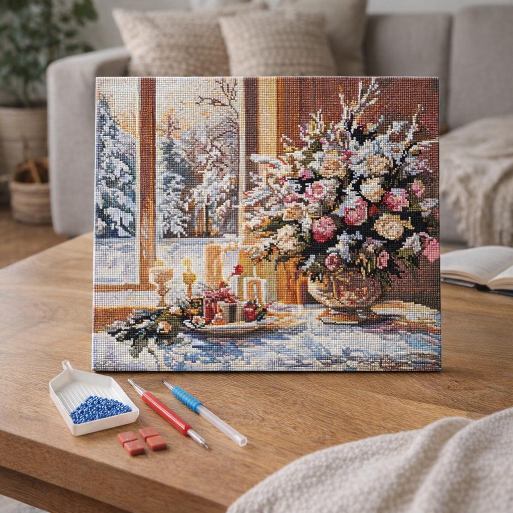 Broderie Diamant - Veillée de Noël Romantique