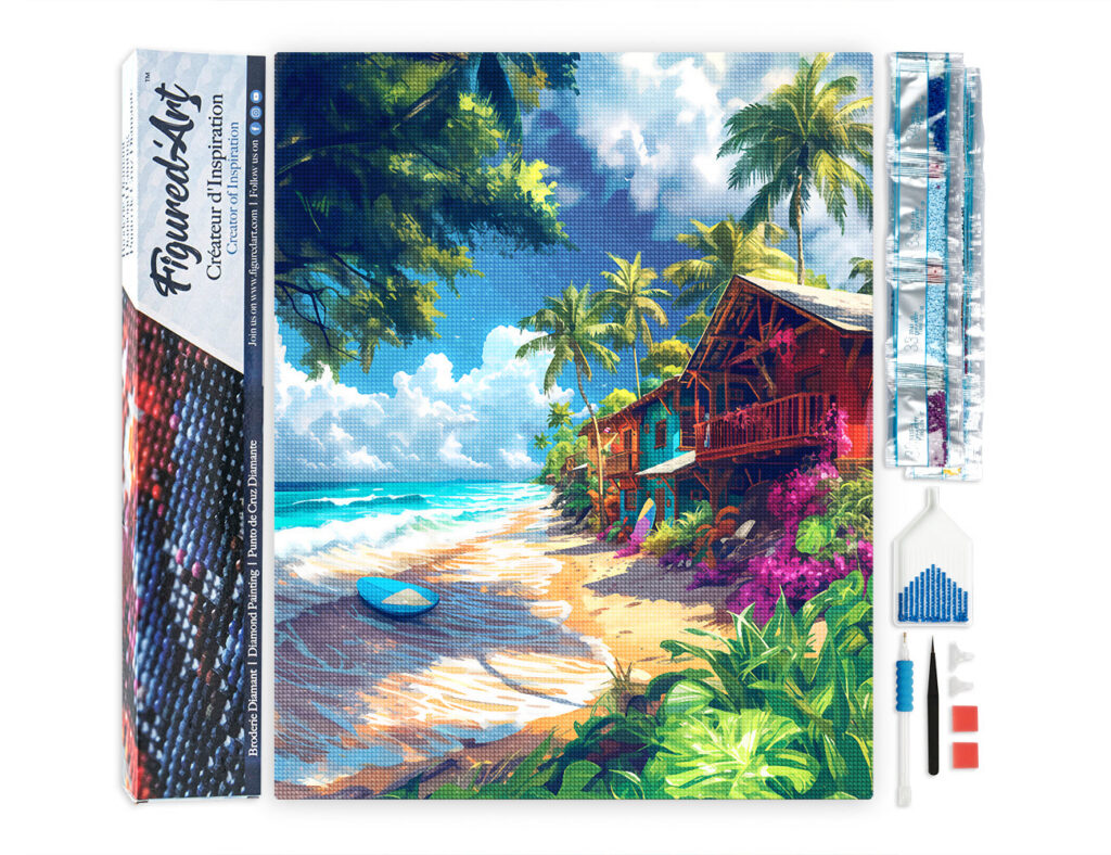 Broderie Diamant - Village de surf