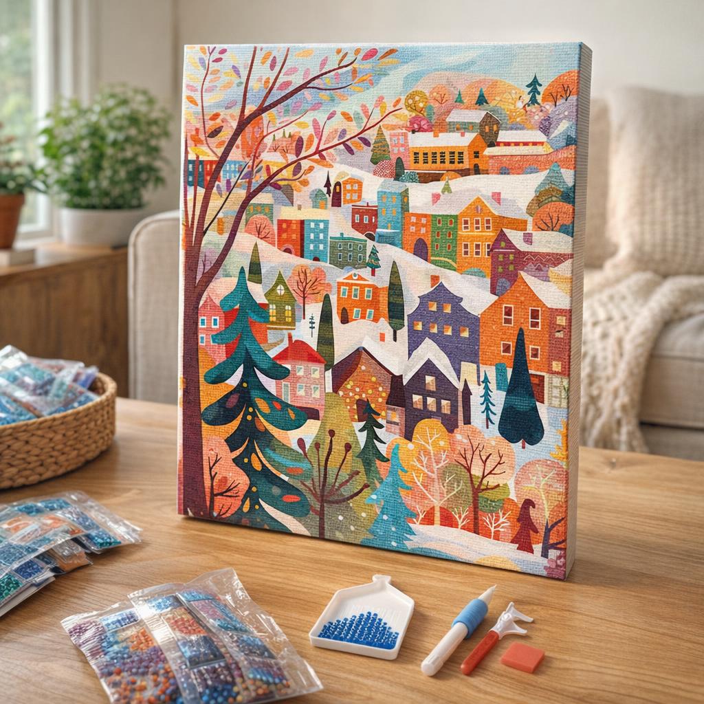 Broderie Diamant - Village de surf