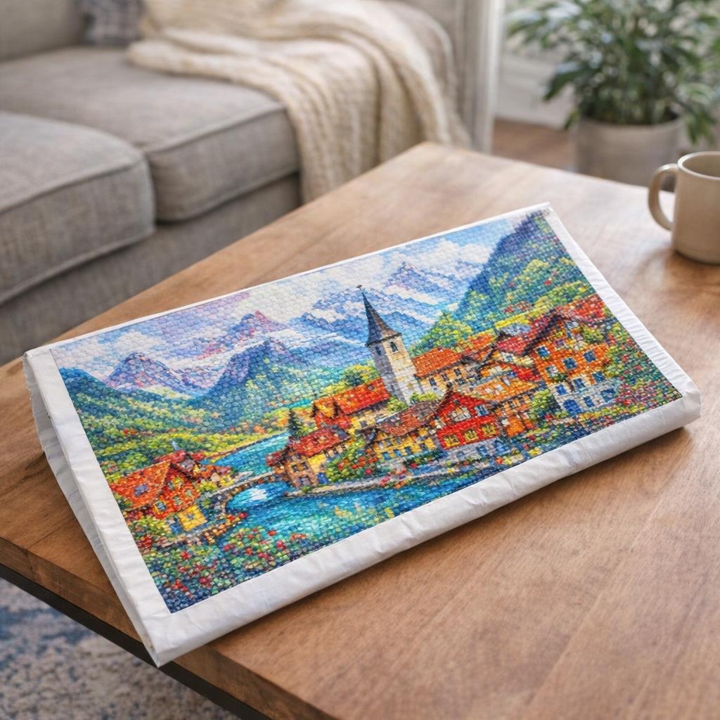 Village suisse coloré