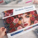 Broderie Diamant - Visage de roses