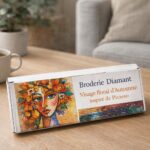 Broderie Diamant - Visage floral d'Automne inspiré de Picasso