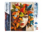 Broderie Diamant - Visage floral d'Automne inspiré de Picasso