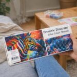 Broderie Diamant - Zèbre Coloré Abstrait