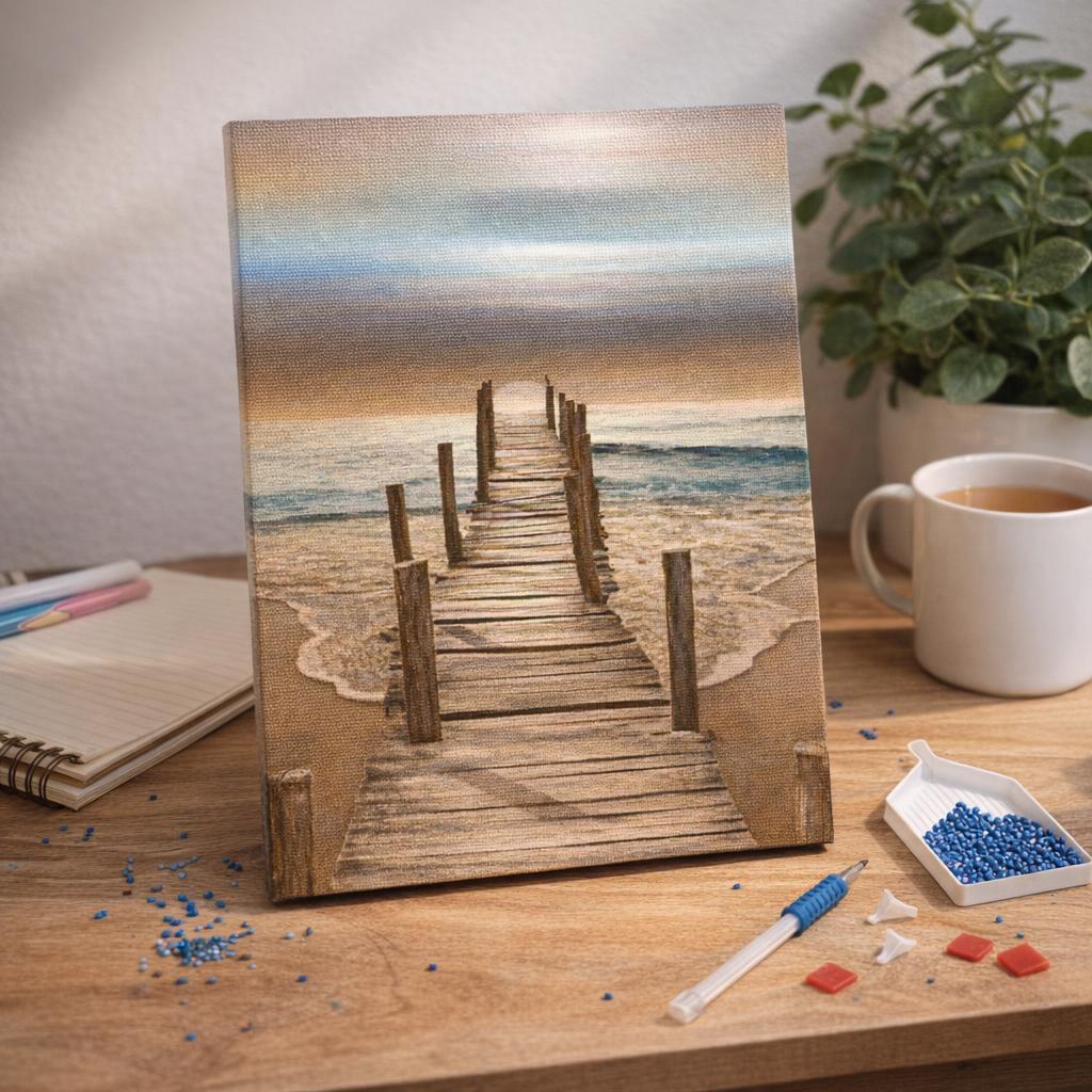 Broderie Diamant - Zénitude à la Plage