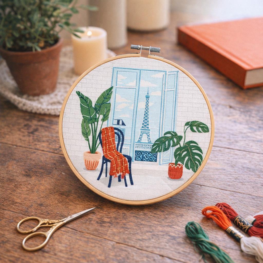 Kit de broderie décorative - Line art
