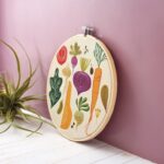 Kit broderie Potager - Tambour 20cm