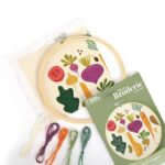 Kit broderie Potager - Tambour 20cm