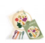 Kit broderie Potager - Tambour 20cm