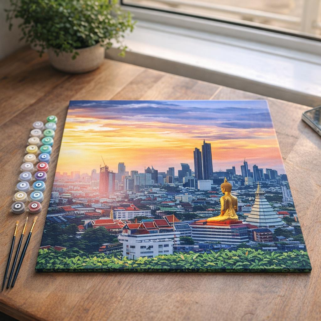 Buddha Bangkok - Toile roulée