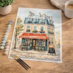 Café La Vie Douce - Toile roulée