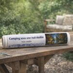 Camping sous une nuit étoilée - Toile roulée