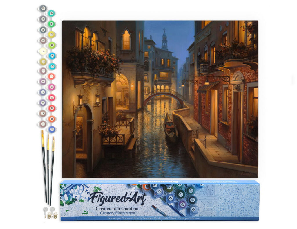 Canaux flamboyants - Toile roulée