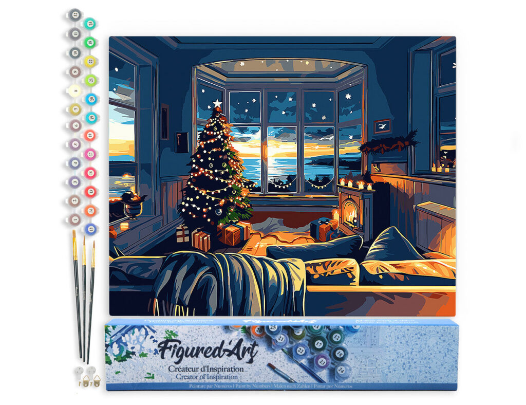 Chambre de Noël au Bord de la Baie - Toile roulée