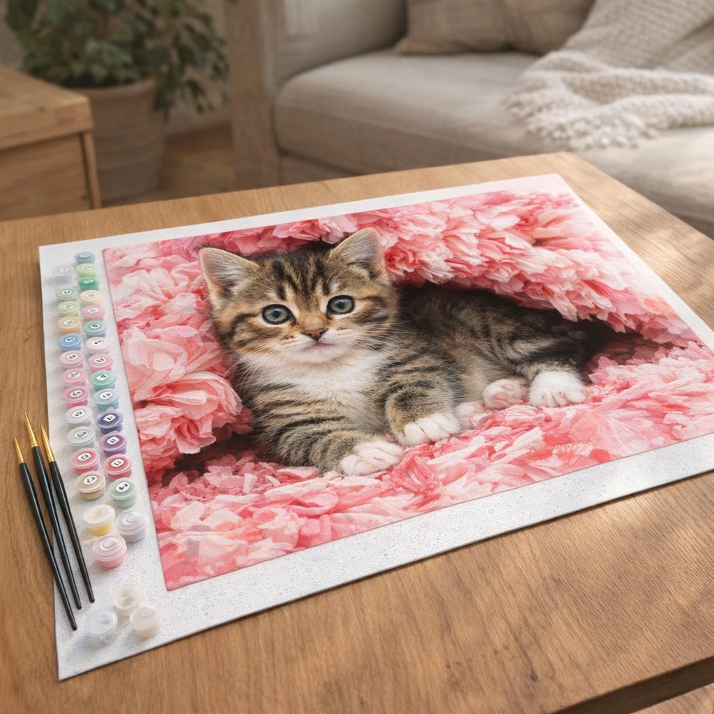 La jeune minette à la perle - Toile roulée