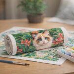 Chaton Ragdoll dans la jungle - Toile roulée