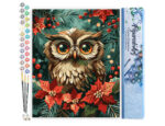 Chouette de Noël - Toile roulée