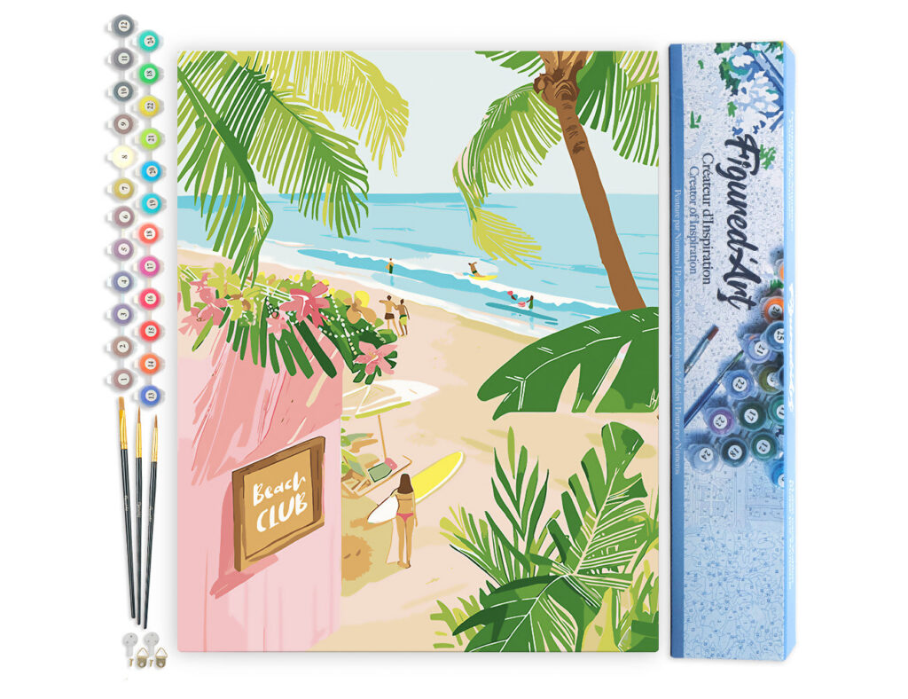 Club de la plage - Toile roulée