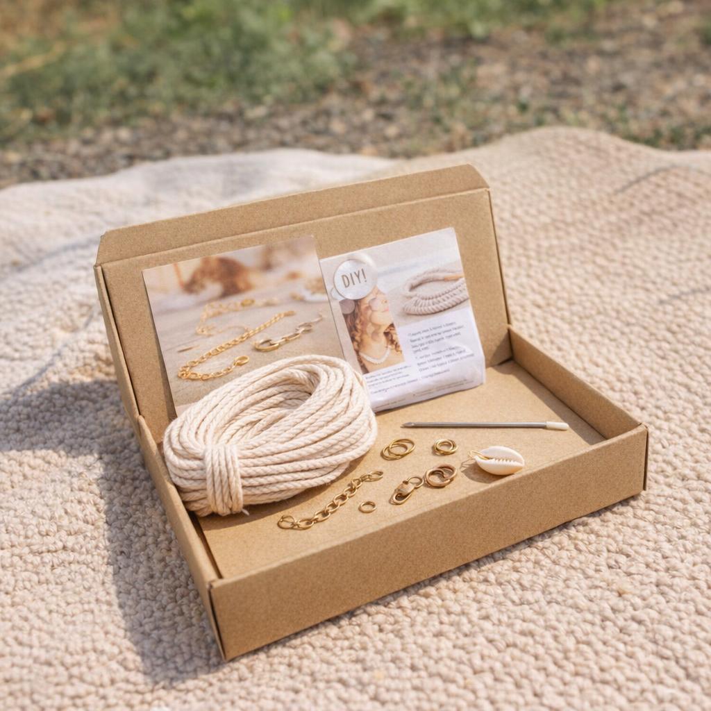 Kit macramé boules en suspension