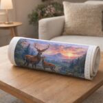 Couple de cerfs - Toile roulée