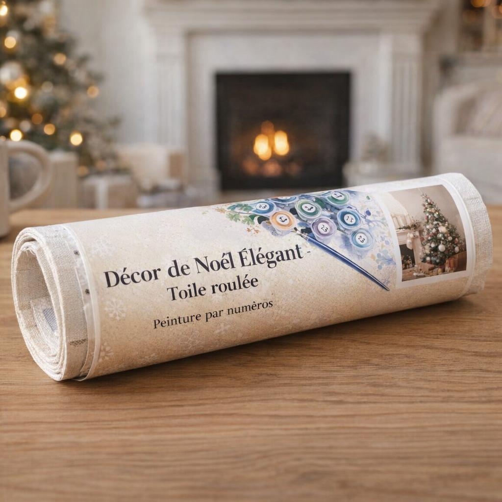 Décor de Noël Élégant - Toile roulée