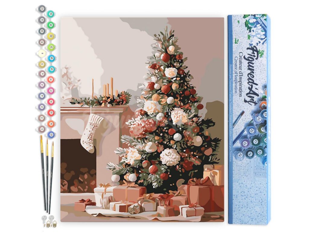 Décor de Noël Élégant - Toile roulée