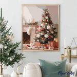 Décor de Noël Élégant - Toile roulée