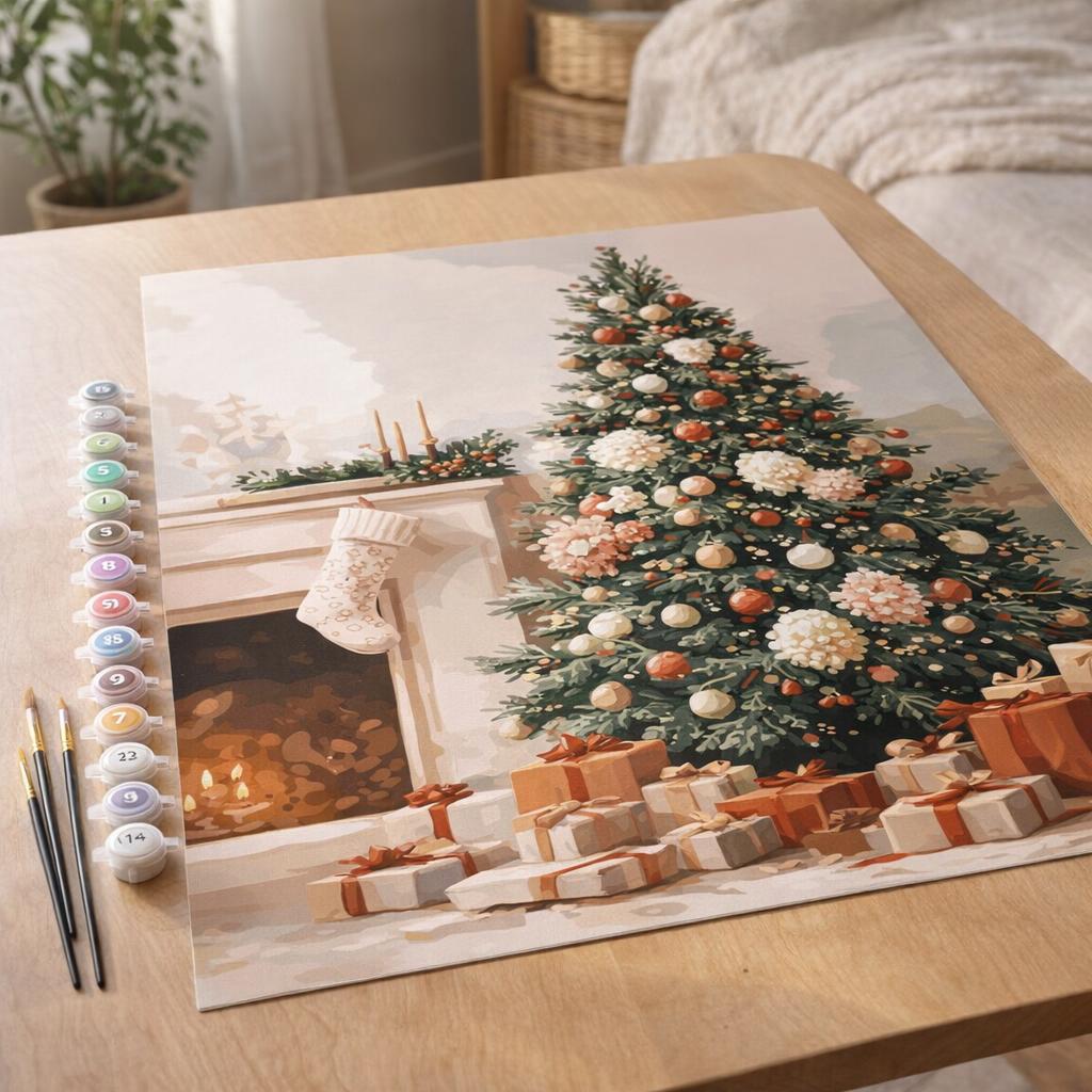 Décor de Noël Élégant - Toile roulée