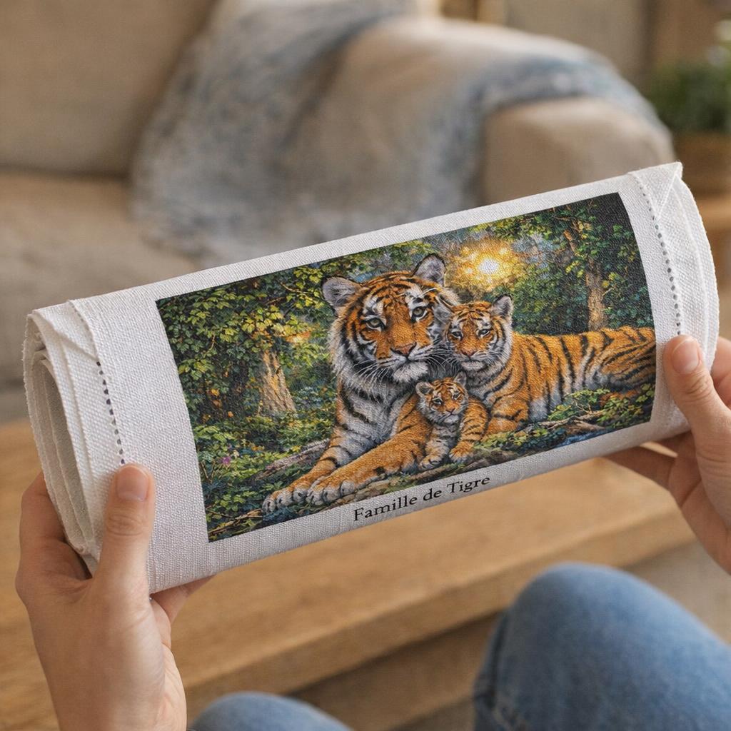 Famille de Tigre - Toile roulée