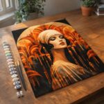 Femme Art Déco - Toile roulée