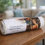 Femme dans un Club Art Déco - Toile roulée