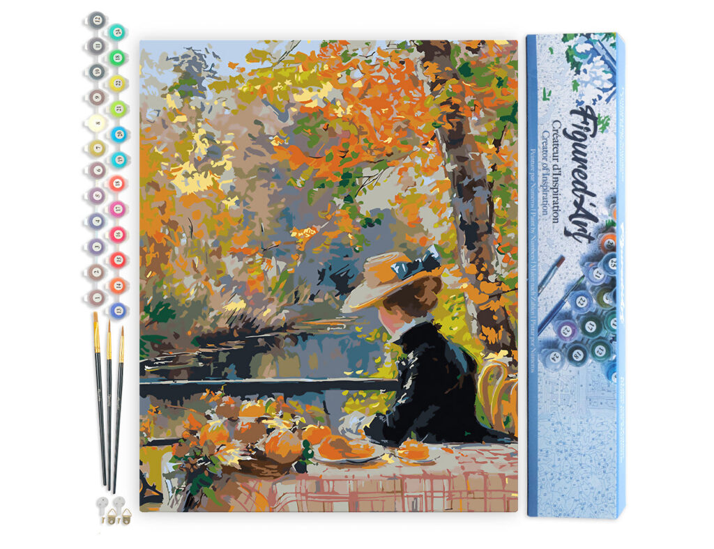 Femme en  Automne inspirée de Renoir - Toile roulée