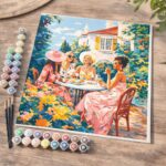 Fête au Jardin des Divas - Toile roulée