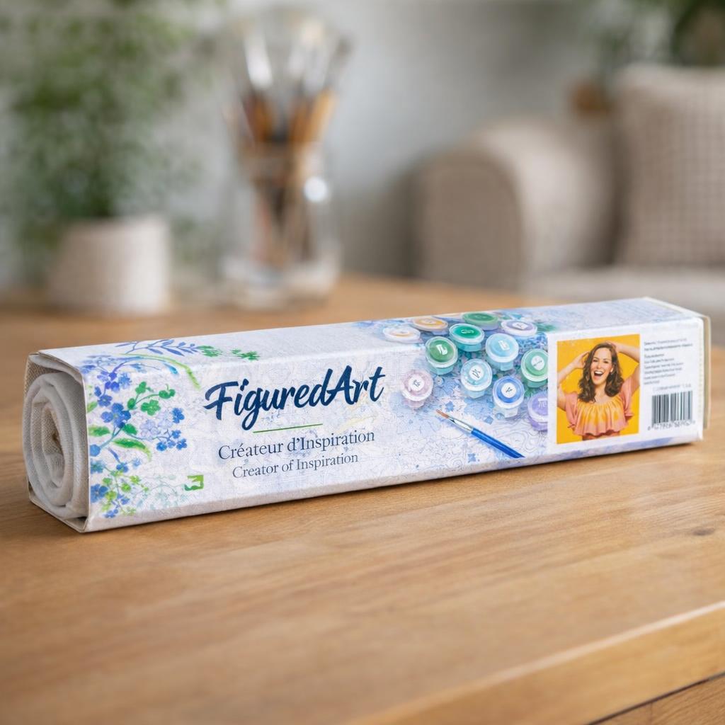 Fille joyeuse - Toile roulée