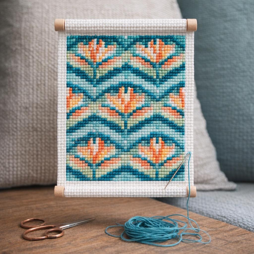 KIT CANEVAS "FLEURS TROPICALES" KIT CANEVAS "FLEURS TROPICALES"