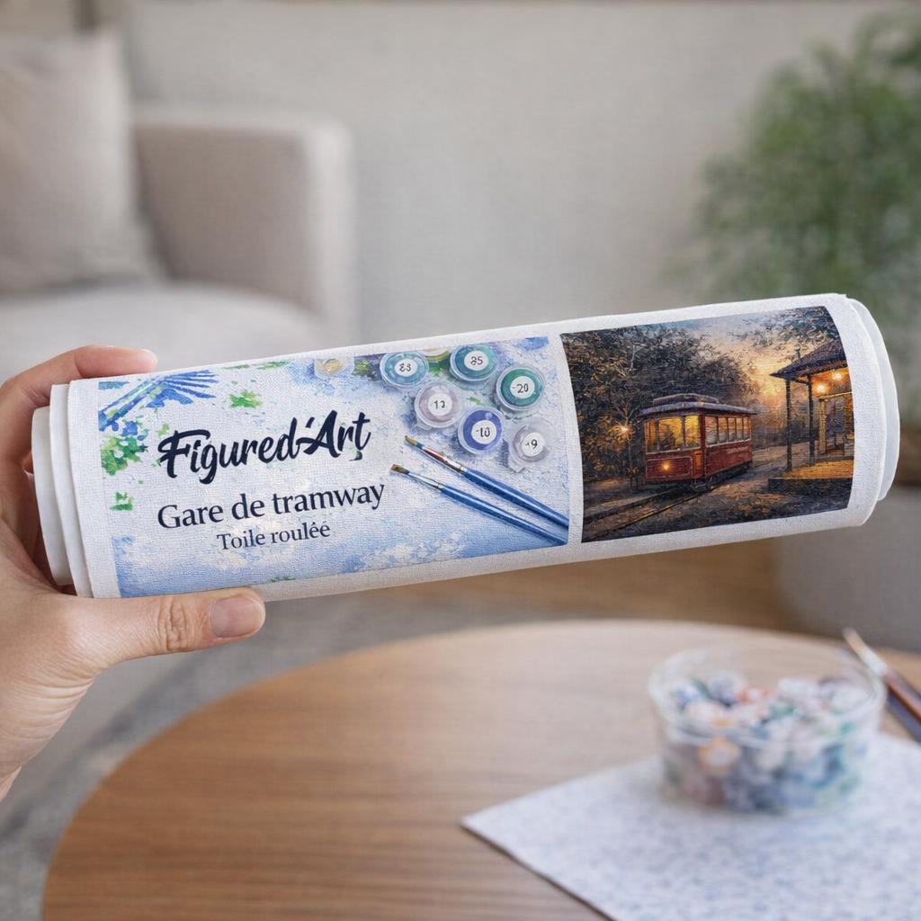 Gare de tramway - Toile roulée