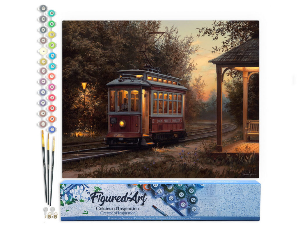 Gare de tramway - Toile roulée