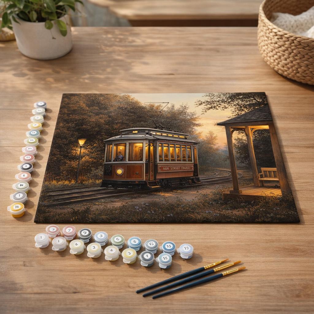 Gare de tramway - Toile roulée