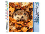 Hérisson dans les feuilles d'Automne - Toile roulée