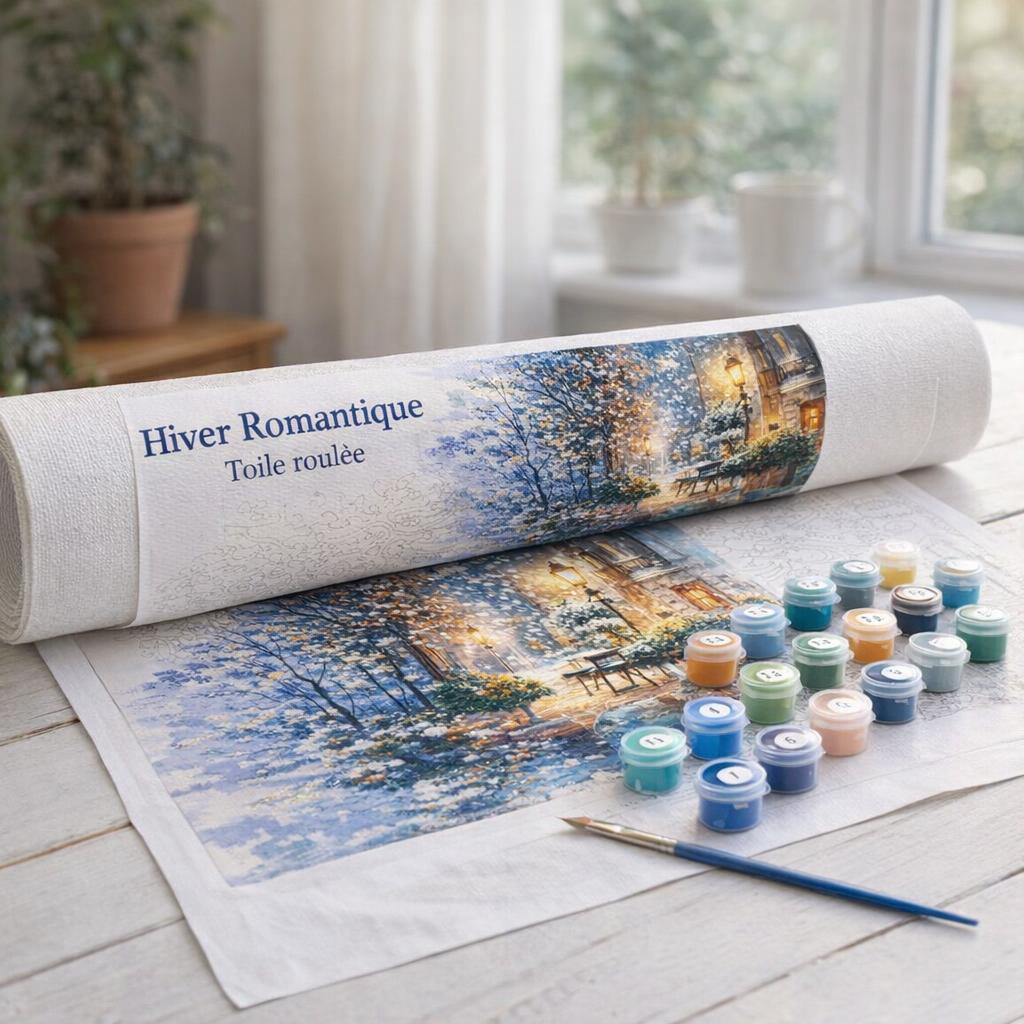 Hiver romantique toile