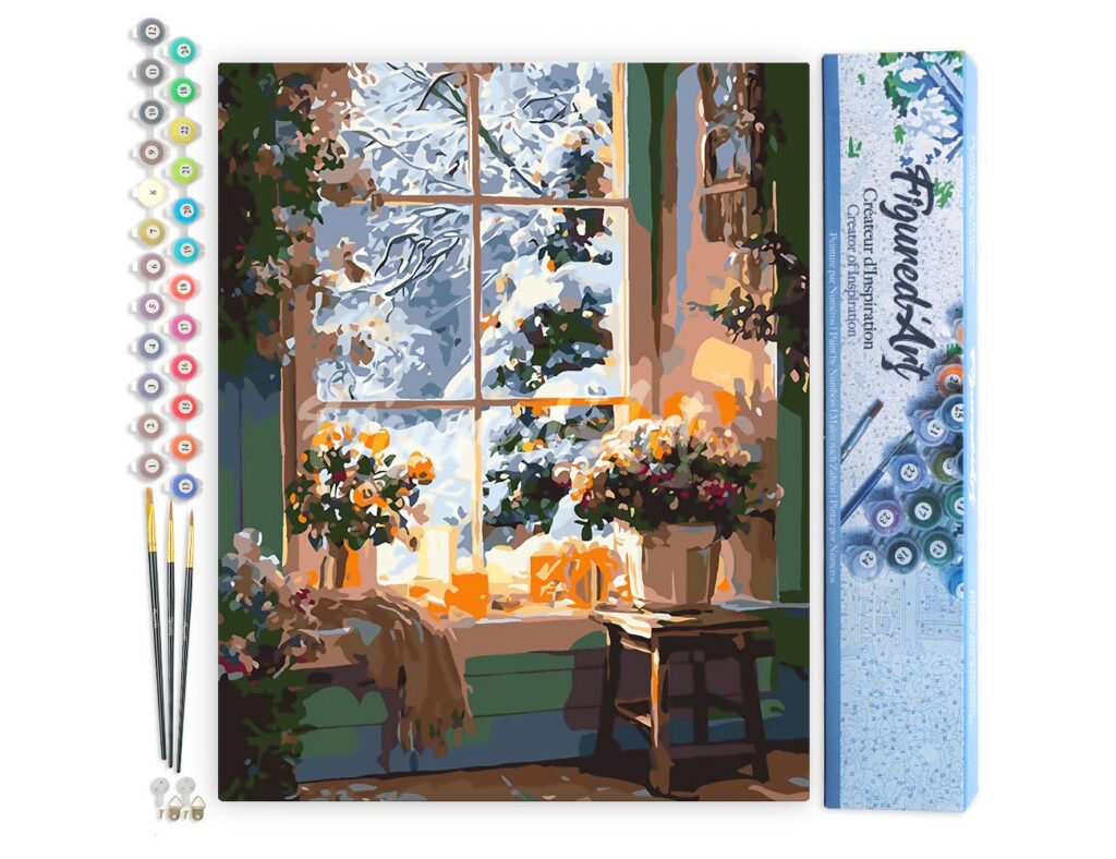 Hiver Romantique - Toile roulée