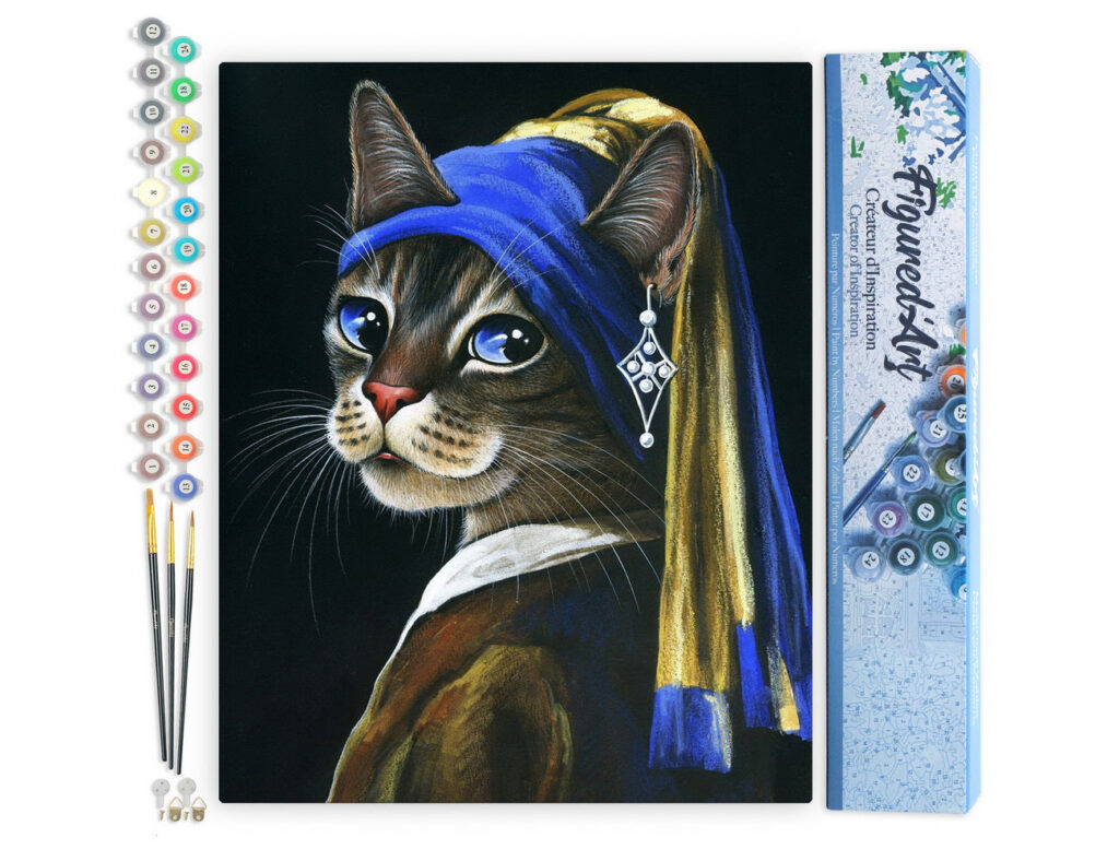 La jeune minette à la perle - Toile roulée