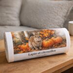 Lapin et citrouilles - Toile roulée