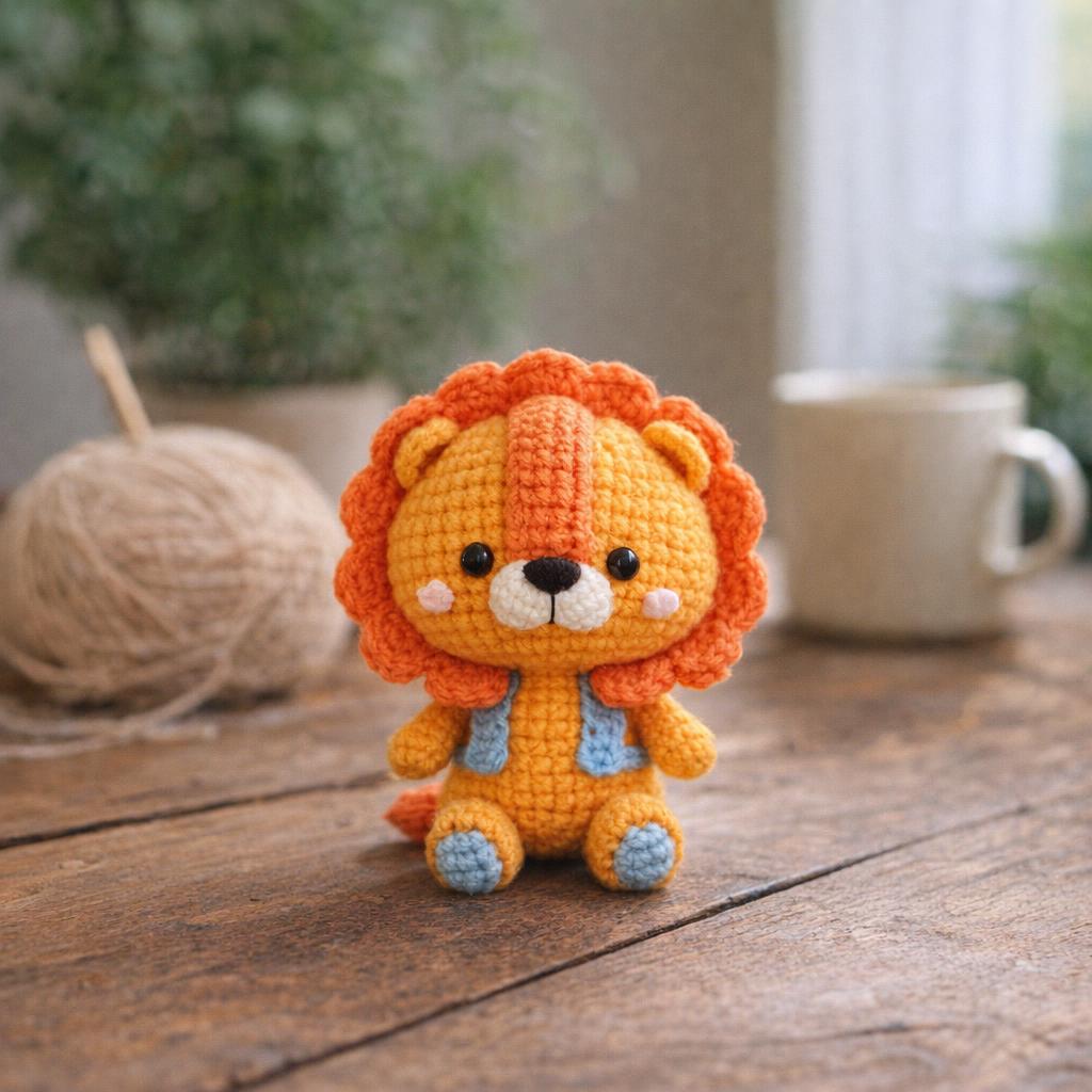 Kit DIY crochet Amigurumi - Kazuo le lion Kit DIY crochet Amigurumi - Kazuo le lion