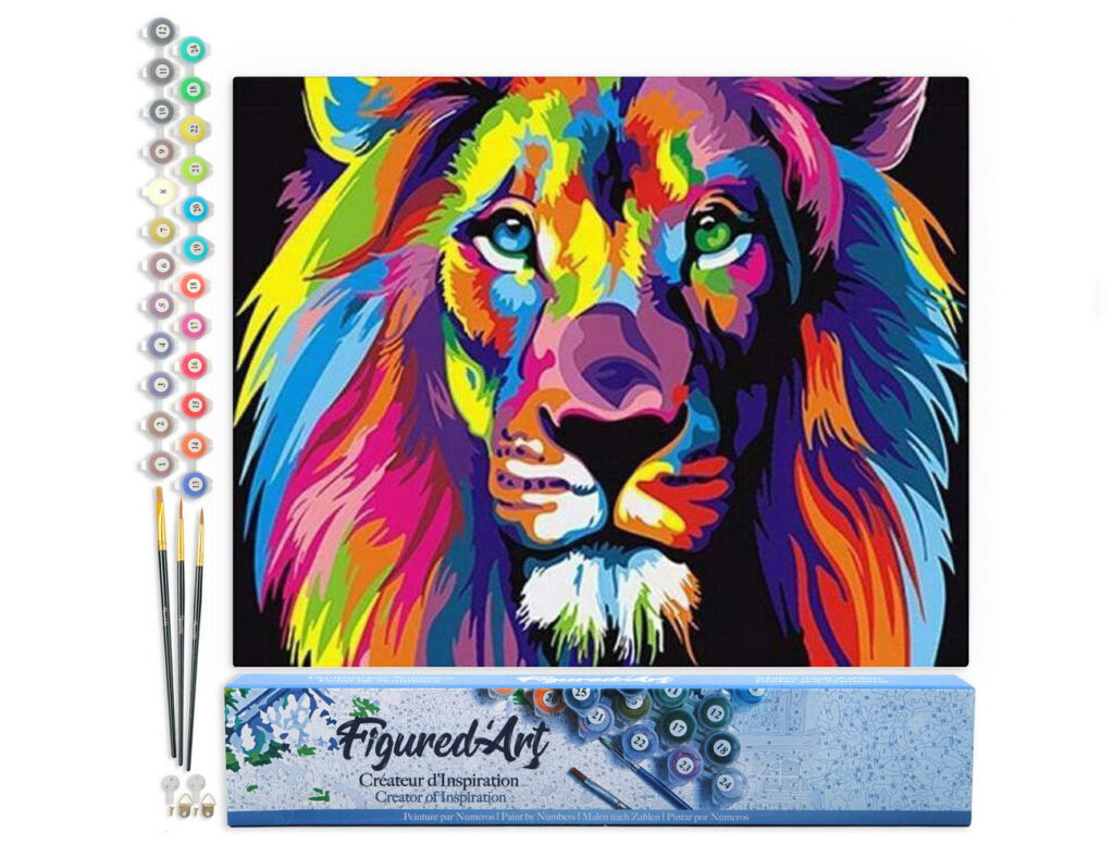 Lion Pop Art - Toile roulée