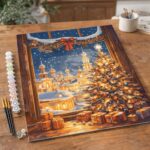 Lumière de la Veillée de Noël - Toile roulée