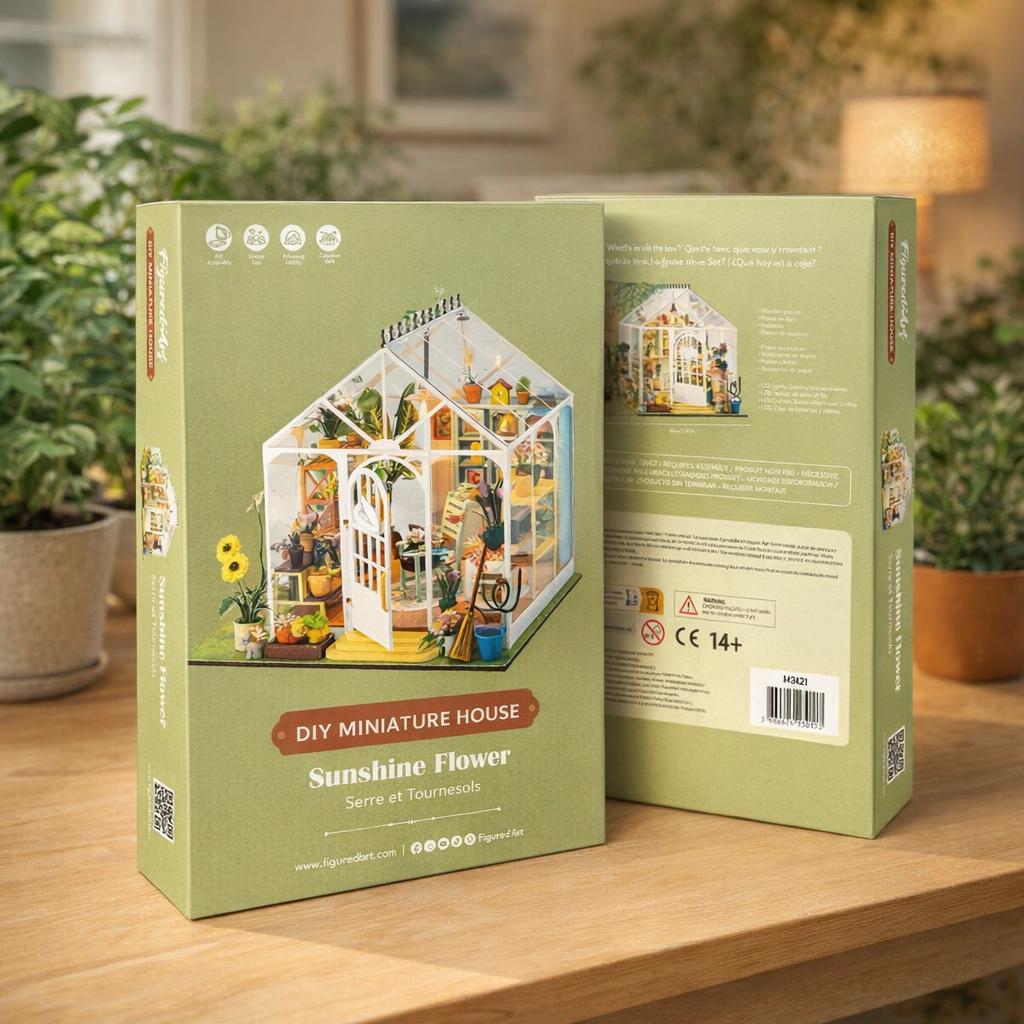 Maison Miniature Fleur ensoleillée
