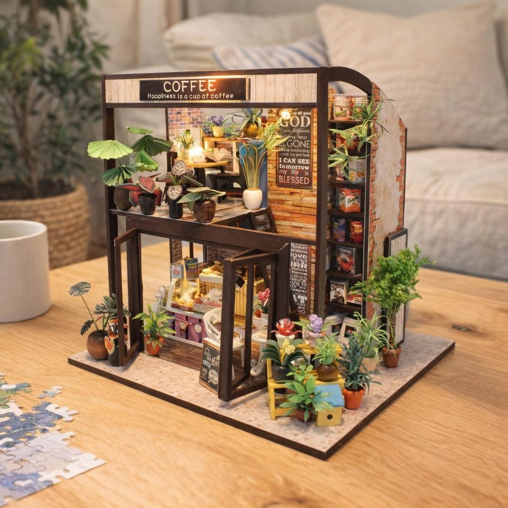 Maison Miniature Pause Café