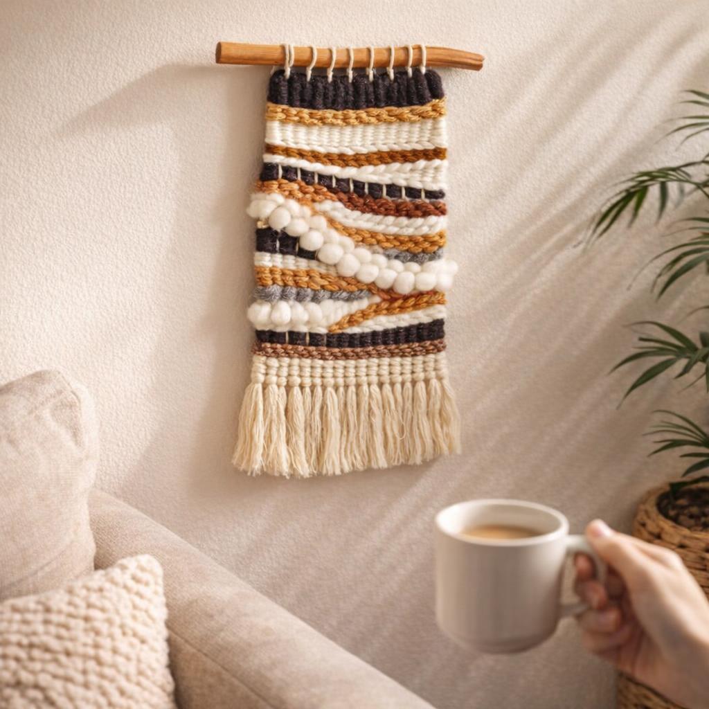 Coffret métier à tisser grand modèle - "Boho-chic" Coffret métier à tisser grand modèle - "Boho-chic"