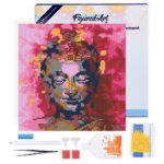 Mini Diamond Painting 25x25cm avec cadre - Bouddha précieux